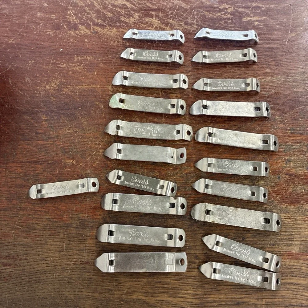 Vintage 23 Beer Bottle Can Openers Lot of Variety  Coors, Ekco, Schlitz